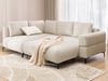 S-Style Möbel Ecksofa und Hocker Cardea mit Schlaffunktion in Bubble-Optik, aus weichem Strukturstoff, mit Wellenfederung Bild 2