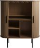 Barschrank >NOLA< in Eiche smoked, MDF furniert - 130x75x40cm (BxHxT) Bild 2
