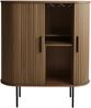 Barschrank >NOLA< in Eiche smoked, MDF furniert - 130x75x40cm (BxHxT) Bild 4