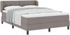 vidaXL Boxspringbett mit Kopfteil Taupe 160 x 200 cm Stoff 3340035 Bild 2