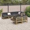 vidaXL 8-tlg. Garten-Sofagarnitur Kiefernholz Imprägniert 3299345 Bild 3