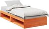 vidaXL Tagesbett ohne Matratze Wachsbraun 100x200 cm Massivholz Kiefer 859240 Bild 1