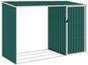 vidaXL Garten Brennholzlager Grün 245x98x159 cm Verzinkter Stahl 46293 Bild 2