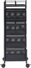 Rollwagen Sunndal mit 4 Ebenen 79,5x27x27cm Schwarz [en. casa] Bild 5