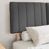 vidaXL Bettgestell mit gepolstertem Kopfteil Dunkelgrau 120 x 190 cm 877505 Bild 3