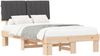 vidaXL Bettgestell mit gepolstertem Kopfteil Dunkelgrau 120 x 190 cm 877505 Bild 2