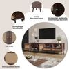 HAUSS SPOLE TV-Schrank TV-Schrank für 80-Zoll-Fernseher mit 2 Rattantüren, 2 Schublade, Braun (Fernsehtisch,TV-Ständer, Fernsehschrank, 1-St, für 80-Zoll-Fernseher) mit 2 Rattantüren, 2 Schubladen Bild 4