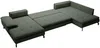 Vente-unique - ARCHIBALD Sofa Stoff Grün - B 205 cm x H 82 cm x L 347 cm Bild 4