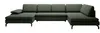 Vente-unique - ARCHIBALD Sofa Stoff Grün - B 205 cm x H 82 cm x L 347 cm Bild 2