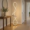 LED Stehleuchte, silber, Kristalle, H 132,5 cm Bild 3
