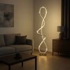 LED Stehleuchte, silber, Kristalle, H 132,5 cm Bild 2