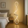 LED Stehleuchte, silber, Kristalle, H 132,5 cm Bild 4