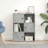 vidaXL Bücherregal Betongrau 60x24x76,5 cm Holzwerkstoff 860385 Bild 3