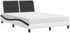 vidaXL Bett mit Matratze "Zadar" Weiß und Schwarz 140x200 cm Kunstleder 3208872 Bild 2