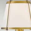 Elstead Lighting Clarke Wandleuchte mit Zugschalter Messing Leinenschirm creme Bild 5