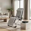 Norvéa Home Gartenliege Relaxliege mit Polster, Kopfkissen & Beistelltablett, Set bestehend aus 1 Relaxstuhl, 1 Kopfkissen und 1 Beistelltablett, 1 Relaxstuhl mit Kopfkissen und abnehmbarem Beistelltablett, Klappbar, verstellbar, mit Polster, Kopfkisse... Bild 2