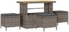 vidaXL Garten-Sofa-Set mit Kissen mit Speicher mit Kissen 13 pcs Grau 3364003 Bild 4