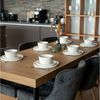 MiaMio Geschirr-Set Luxe Tafelservice für 4 Personen, 12-teilig, Weiß (12-tlg), 4 Personen, Keramik Bild 2
