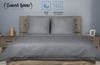 Deluxe Bettwäsche aus Mikrofaser - 140 x 200 cm mit 80 x 80 cm Kissenbezug - Grau Bild 2