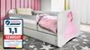 Raumhirsch Furniture Kinderbett 70x140, 80x160, 80x180 cm - Komplettset mit Matratze & Schublade (Bett für Mädchen, Einzelbett Kinder 2–12, mit Rausfallschutz & Lattenrost), verschiedene Farben & Designs Bild 1