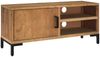 vidaXL TV-Schrank Braun 90x30x40 cm Massivholz Kiefer 349915 Bild 2