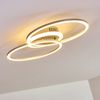 »Austis« dimmbare Deckenlampe aus Metall in Silber, 25 Watt, max. 2600 Lumen, Lichtfarbe 3000 Kelvin, dimmbar über den Lichtschalter ohne weiteres Zubehör Bild 3