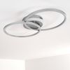 »Austis« dimmbare Deckenlampe aus Metall in Silber, 25 Watt, max. 2600 Lumen, Lichtfarbe 3000 Kelvin, dimmbar über den Lichtschalter ohne weiteres Zubehör Bild 4