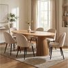 ebuy24 Essgruppe Tokyo Essgruppe Esstisch natur, 6 Stühle aus beige, (7-tlg) Bild 2