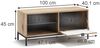 Schuhschrank Eliza Viking Oak 100 x 45 cm mit Klapptür Vicco Bild 2