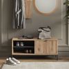 Schuhschrank Eliza Viking Oak 100 x 45 cm mit Klapptür Vicco Bild 3