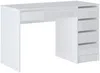 Vente-unique - JENEMI Büromöbel Holz, Platte Weiß - B 55 cm x H 76 cm x L 120 cm Bild 3