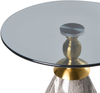 Beistelltisch CADY Sicherheitsglas Schwarzer Marmor Bild 4