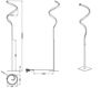 LED Stehleuchte, schwarz matt, Touchdimmer, H 145 cm, COURSE Bild 4