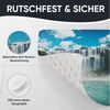 Sanilo Duschmatte, mit Motiv, rutschfest, waschbar, quadratisch, 230 extra starke Saugnäpfe, Kunststoff PVC, 53 x 53 cm, Wasserfall Bild 4