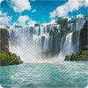 Sanilo Duschmatte, mit Motiv, rutschfest, waschbar, quadratisch, 230 extra starke Saugnäpfe, Kunststoff PVC, 53 x 53 cm, Wasserfall Bild 2