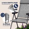 Casaria Gartenstühle 2er Set Grau Melange Klappbar 6-fach Verstellbar Bild 4