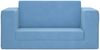 vidaXL Kinder-Schlafsofa 2-Sitzer Blau Weicher Plüsch 357038 Bild 3