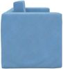 vidaXL Kinder-Schlafsofa 2-Sitzer Blau Weicher Plüsch 357038 Bild 5
