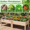COSTWAY Blumenkasten (2 St), Hochbeet Pflanzbeet, für Garten, 122 x 62 x 48 cm Bild 3