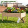 COSTWAY Blumenkasten (2 St), Hochbeet Pflanzbeet, für Garten, 122 x 62 x 48 cm Bild 2