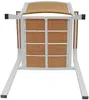 Vente-unique - NYROS Garden dining set Metall BeigeWeiß - B 60 cm x H 85 cm x L 56 cm Bild 5