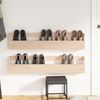 vidaXL Wand-Schuhregale 2 Stk. 110x9x23 cm Massivholz Kiefer 833275 Bild 3