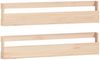 vidaXL Wand-Schuhregale 2 Stk. 110x9x23 cm Massivholz Kiefer 833275 Bild 2