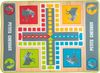 Idena Kinderteppich Idena 40126 - Spielteppich Ludo ca. 130 x 93 cm mit 16 Spielfiguren Bild 3