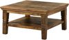 Couchtisch Mango 85x85x45 dunkelbraun geölt RODEZ #122 Bild 1