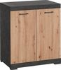 FMD Möbel - BRISTOL 1 XL - Kommode m. 2 Türen - melaminharzbeschichtete Spanplatte - Matera / Artisan Oak - 80 x 89,9 x 49,9cm Bild 4