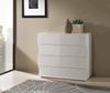 Dmora Kommode Hecate, Kommode mit 4 Schubladen, Schlafzimmerkommode, 100 % Made in Italy, 98 x 40 x 82 cm, glänzendes Weiß, Bild 2