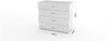 Dmora Kommode Hecate, Kommode mit 4 Schubladen, Schlafzimmerkommode, 100 % Made in Italy, 98 x 40 x 82 cm, glänzendes Weiß, Bild 3