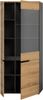Vitrine (B/H/T: 190x80x37 cm) in Artisan Nachbildung Bild 3