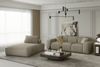 Chaiselongue Sezlong Liege CELES in Stoff Scala Truffle Bild 3
